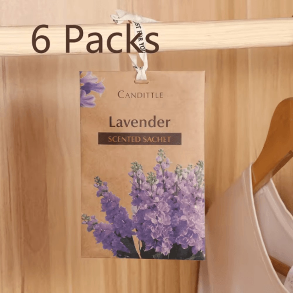 6Pack Luxury Scented Sachet Set LongLasting Scented Sachets For Closet Home Freshness 6