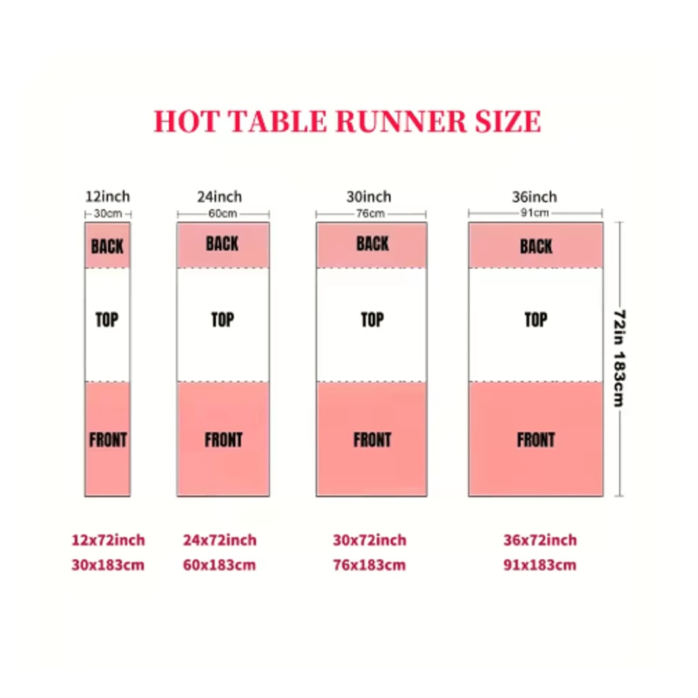 Customizable AllSeason Table Runner Personalized Custom Table Runner For Events Home Decor 3