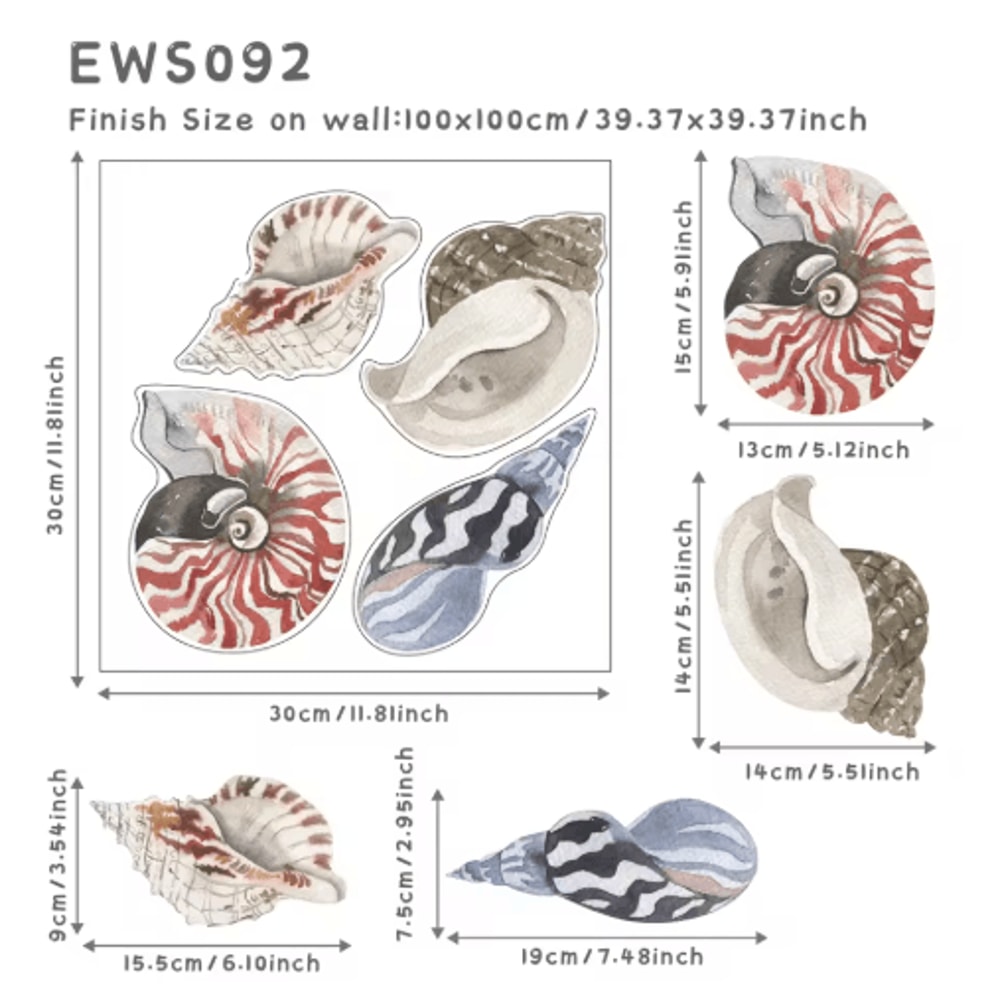 Underwater World Wall Stickers Colorful Ocean Wall Decals For Bathroom Kids Rooms 8