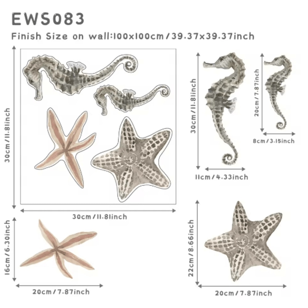 Underwater World Wall Stickers Colorful Ocean Wall Decals For Bathroom Kids Rooms 9