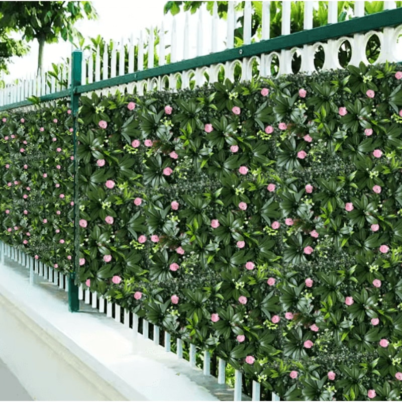 Artificial Green Plant Wall Panels Lush Artificial Plant Wall For Garden Event Backdrops 4