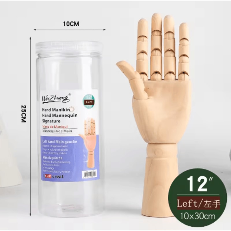 Wooden Artist Mannequin Set Adjustable Drawing Mannequin Model With Gift Box 2