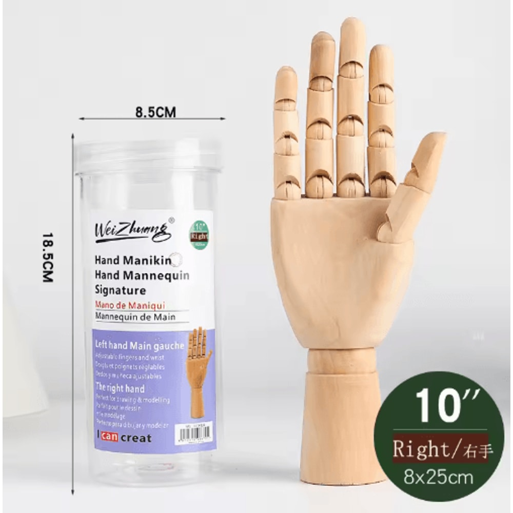 Wooden Artist Mannequin Set Adjustable Drawing Mannequin Model With Gift Box 3