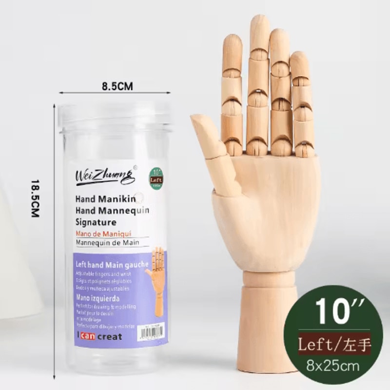 Wooden Artist Mannequin Set Adjustable Drawing Mannequin Model With Gift Box 4