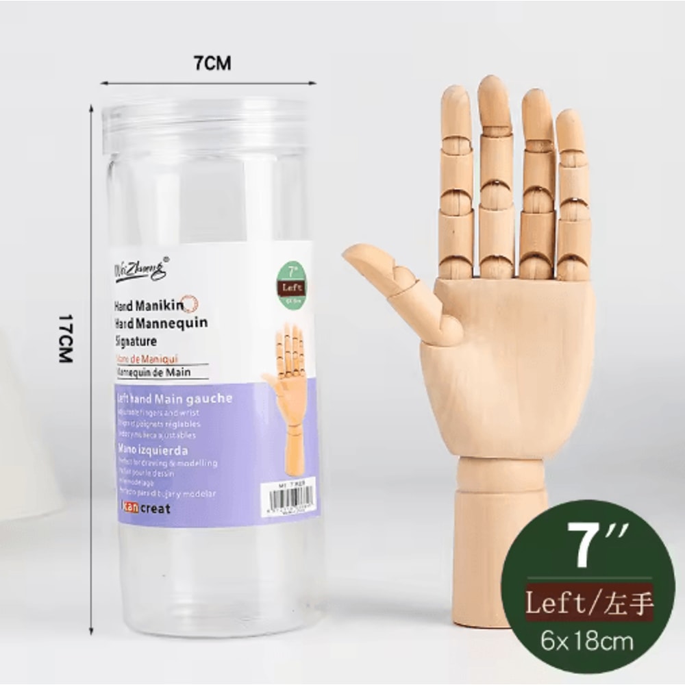 Wooden Artist Mannequin Set Adjustable Drawing Mannequin Model With Gift Box 6