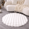 Round Faux Rabbit Fur Rug Ultra Soft Faux Fur Carpet For Cozy Home Kids Spaces 6