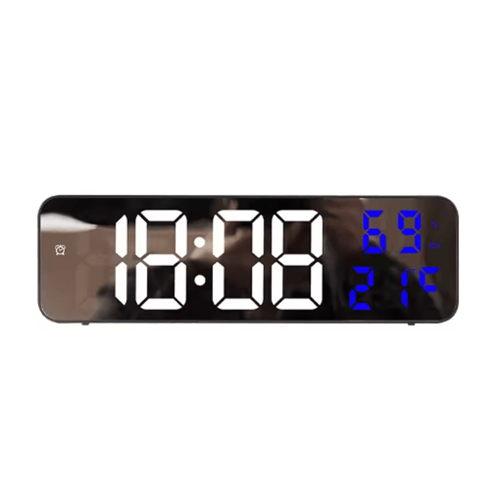 9Inch LED Digital Wall Clock Smart Large Digital Clock With Temperature Humidity Display 1