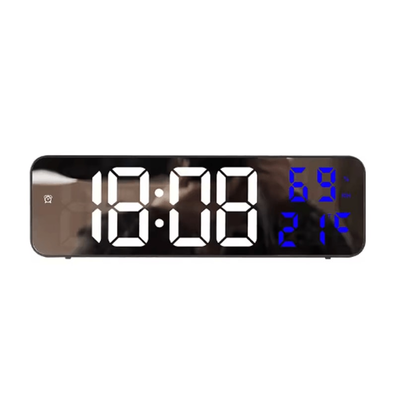 9Inch LED Digital Wall Clock Smart Large Digital Clock With Temperature Humidity Display 1