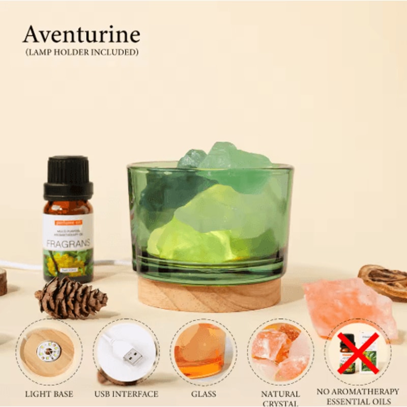 Rose Quartz Crystal Aroma Lamp Natural Rose Quartz Crystal Lamp For Relaxing Home Decor 3