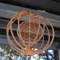 Rustic Metal Spiral Weather Vane Decorative Outdoor Wind Spinner For Balcony Garden 4