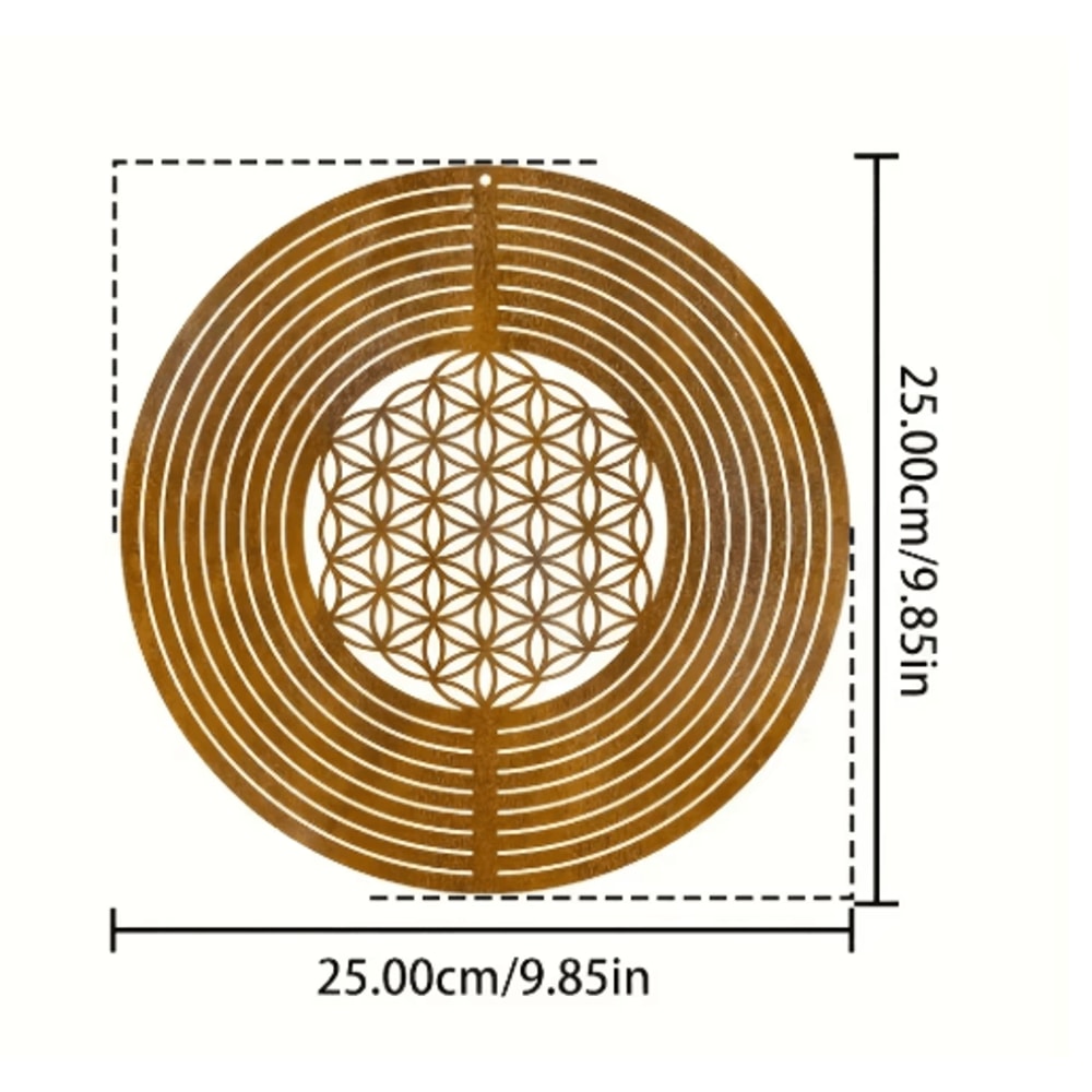 Rustic Metal Spiral Weather Vane Decorative Outdoor Wind Spinner For Balcony Garden 5