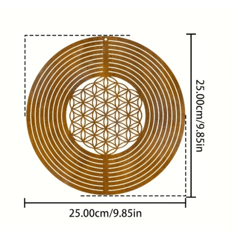 Rustic Metal Spiral Weather Vane Decorative Outdoor Wind Spinner For Balcony Garden 5