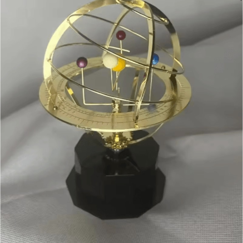 Grand Orrery Solar System Model Elegant Mechanical Solar System Model For Office Decor 1