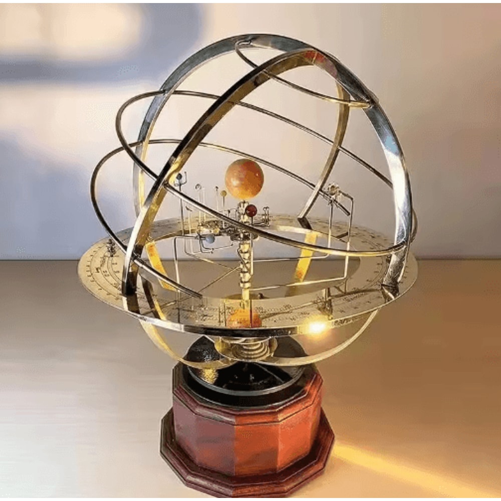Grand Orrery Solar System Model Elegant Mechanical Solar System Model For Office Decor 0