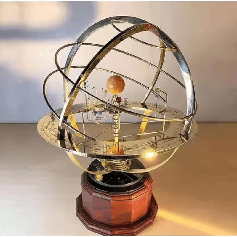 Grand Orrery Solar System Model Elegant Mechanical Solar System Model For Office Decor 0