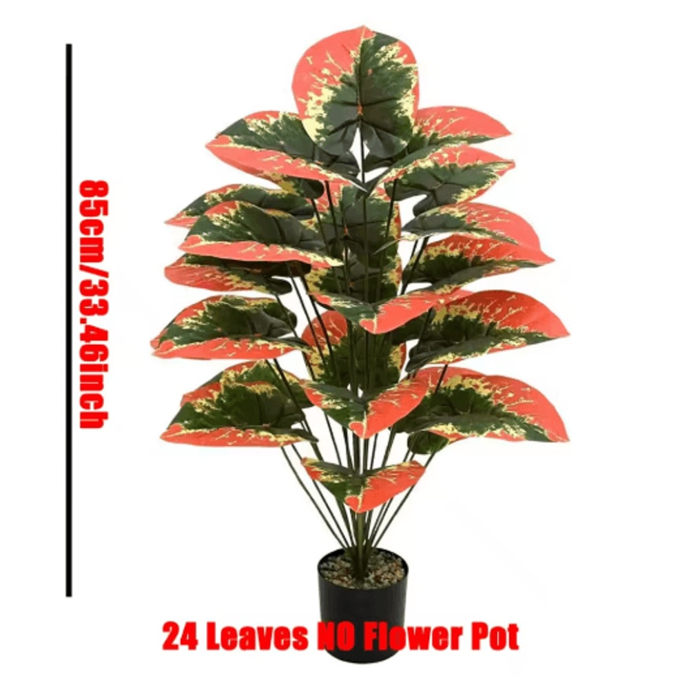 ColorBlock Artificial Tropical Plant Vibrant Artificial Tropical Plant With 24 Leaves 1