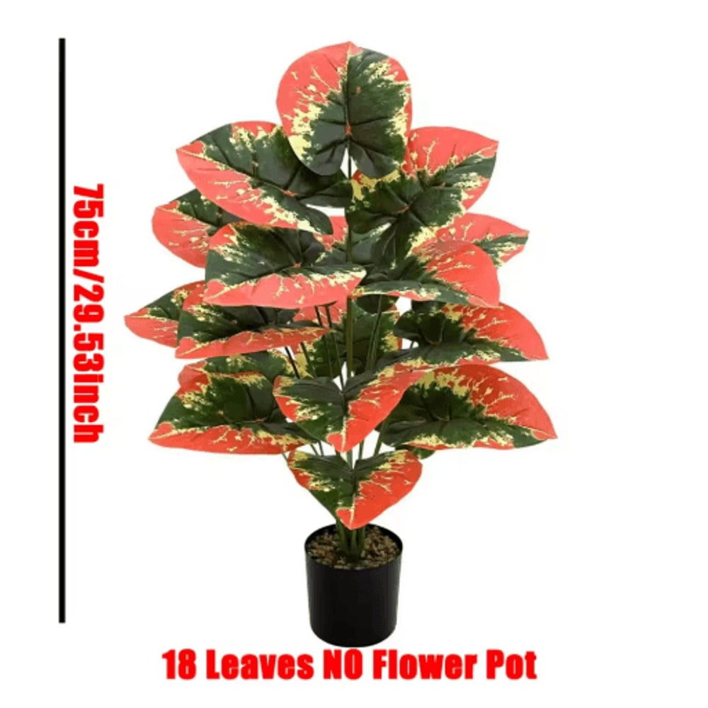 ColorBlock Artificial Tropical Plant Vibrant Artificial Tropical Plant With 24 Leaves 2