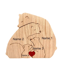 Custom Family Bear Puzzle Ornament Personalized Family Name Bear Decor With Engraving 4