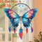 Shimmering Butterfly Feather Pendant Elegant Butterfly Wall Hanging For Home Decor 4