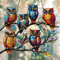 Colorful Owl Pendant Light Charming Owl Pendant Lighting For Home Decor 0