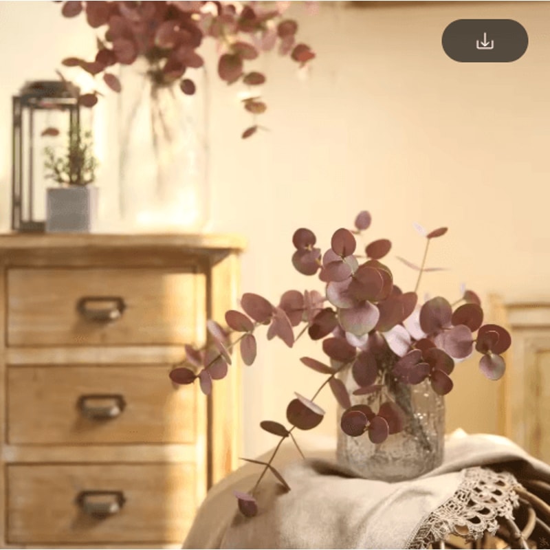 10Pack Real Touch Eucalyptus Leaves Lifelike Artificial Eucalyptus Leaves For Wedding Home Decor 3