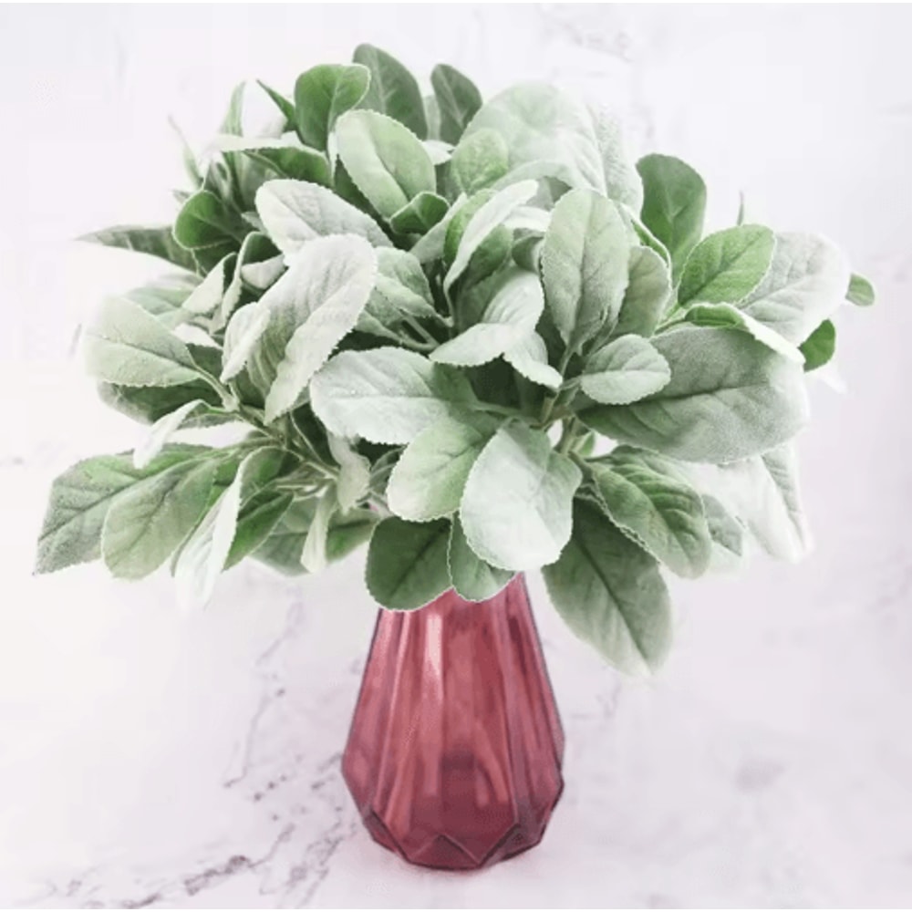 10Pack Lambs Ear Greenery Stems Soft Touch Artificial Lambs Ear Stems For Floral Decor 3