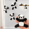 Cute Panda Figurine Set Adorable Cartoon Panda Decor For Desk Shelf Styling 2