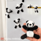 Cute Panda Figurine Set Adorable Cartoon Panda Decor For Desk Shelf Styling 2