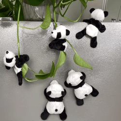 cute panda figurine set – adorable cartoon panda decor for desk & shelf styling