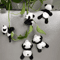 Cute Panda Figurine Set Adorable Cartoon Panda Decor For Desk Shelf Styling 0