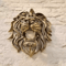 Gold Lion Head Wall Sculpture Majestic Lion Head Wall Decor For Luxury Interiors 5