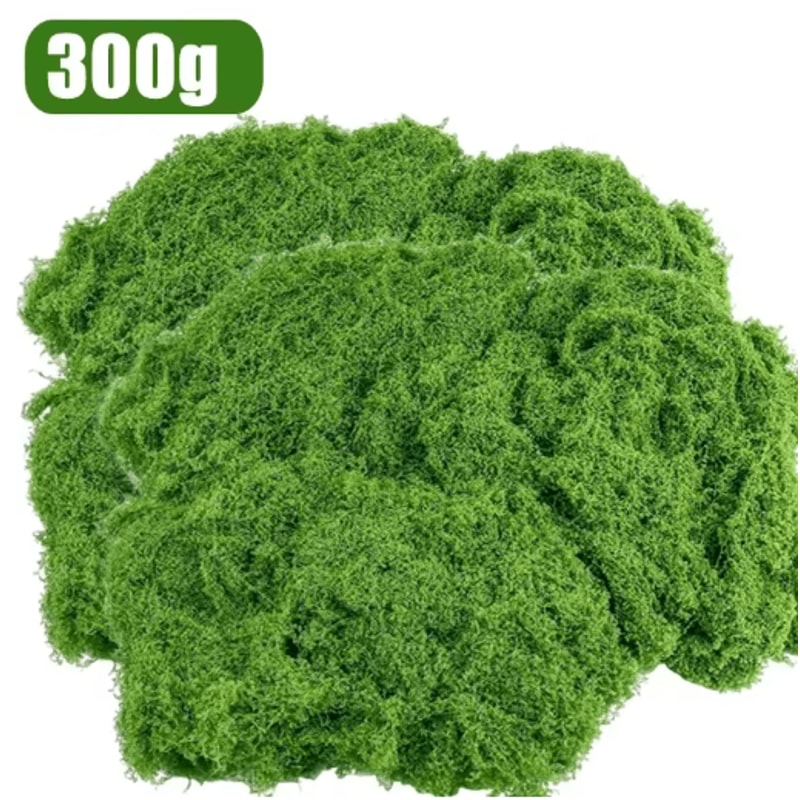 Artificial Green Moss Grass Lush Fake Moss For Crafts Mini Landscape Decor 2