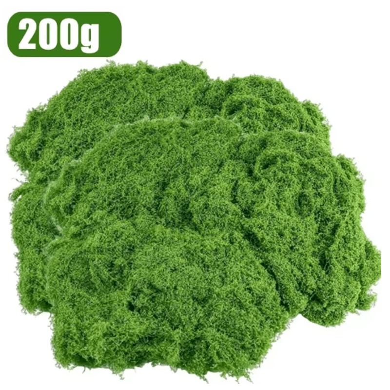 Artificial Green Moss Grass Lush Fake Moss For Crafts Mini Landscape Decor 3