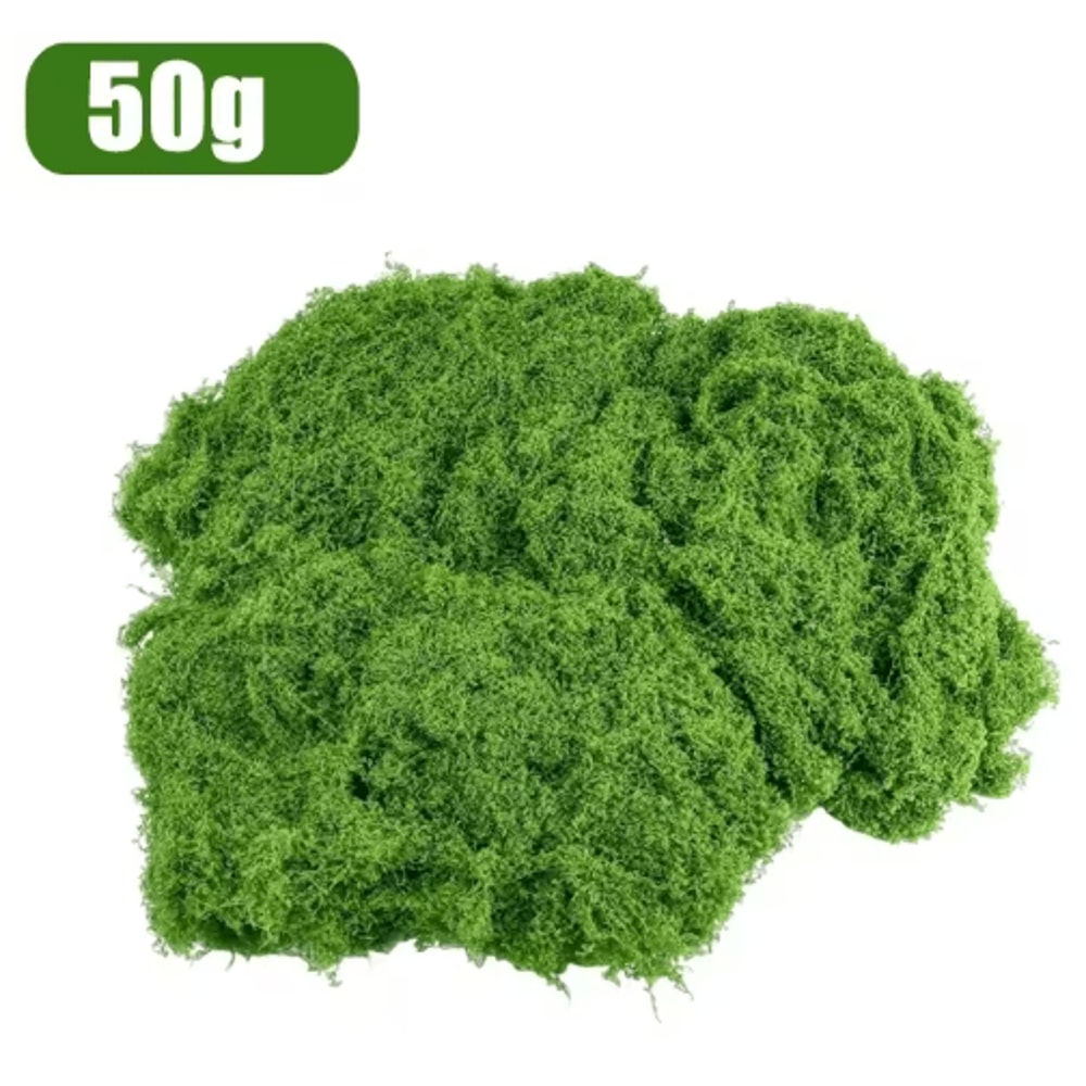 Artificial Green Moss Grass Lush Fake Moss For Crafts Mini Landscape Decor 5