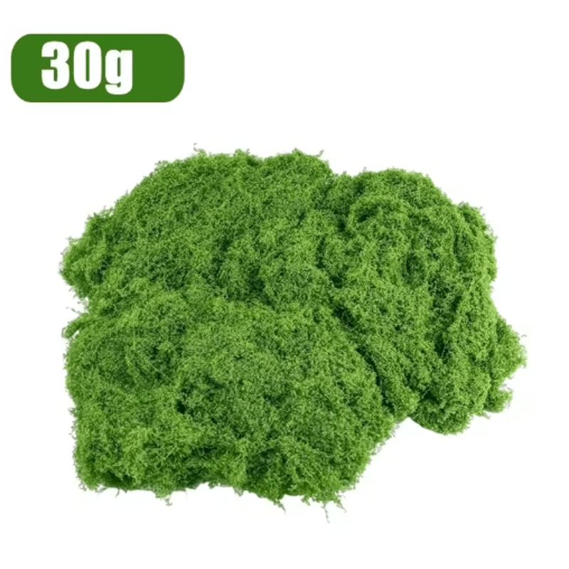 Artificial Green Moss Grass Lush Fake Moss For Crafts Mini Landscape Decor 6