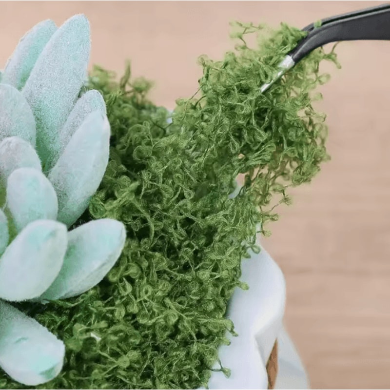 Artificial Green Moss Grass Lush Fake Moss For Crafts Mini Landscape Decor 8