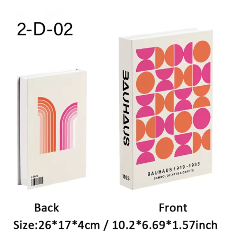 Van Gogh Monet Decorative Book Box Artistic Fake Book Storage Box For Home Decor 6