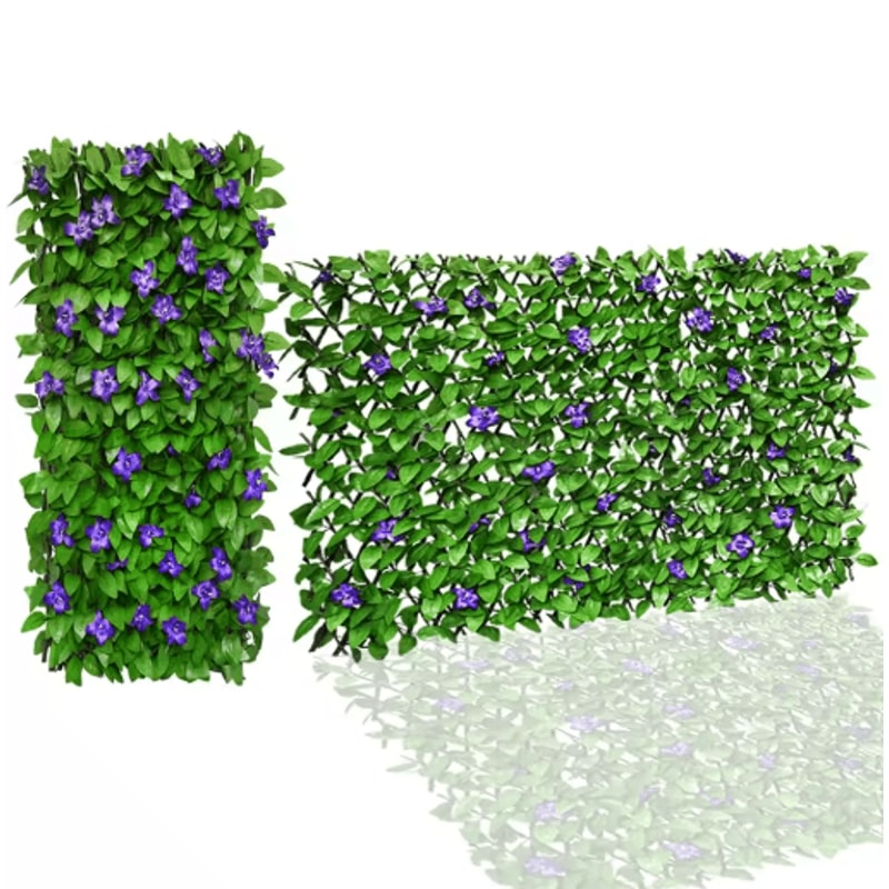 Expandable Artificial Ivy Privacy Screen Stylish Outdoor Privacy Fence For Balcony Garden 1