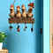 Farmhouse Hen Wooden Key Holder Wall Mount With Rustic Hooks 3