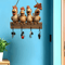 Farmhouse Hen Wooden Key Holder Wall Mount With Rustic Hooks 3