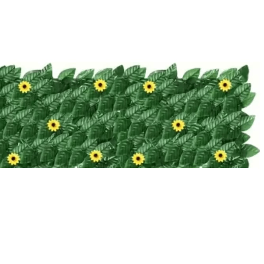 Sunflower Artificial Ivy Privacy Fence Decorative Outdoor Green Wall Panel 3