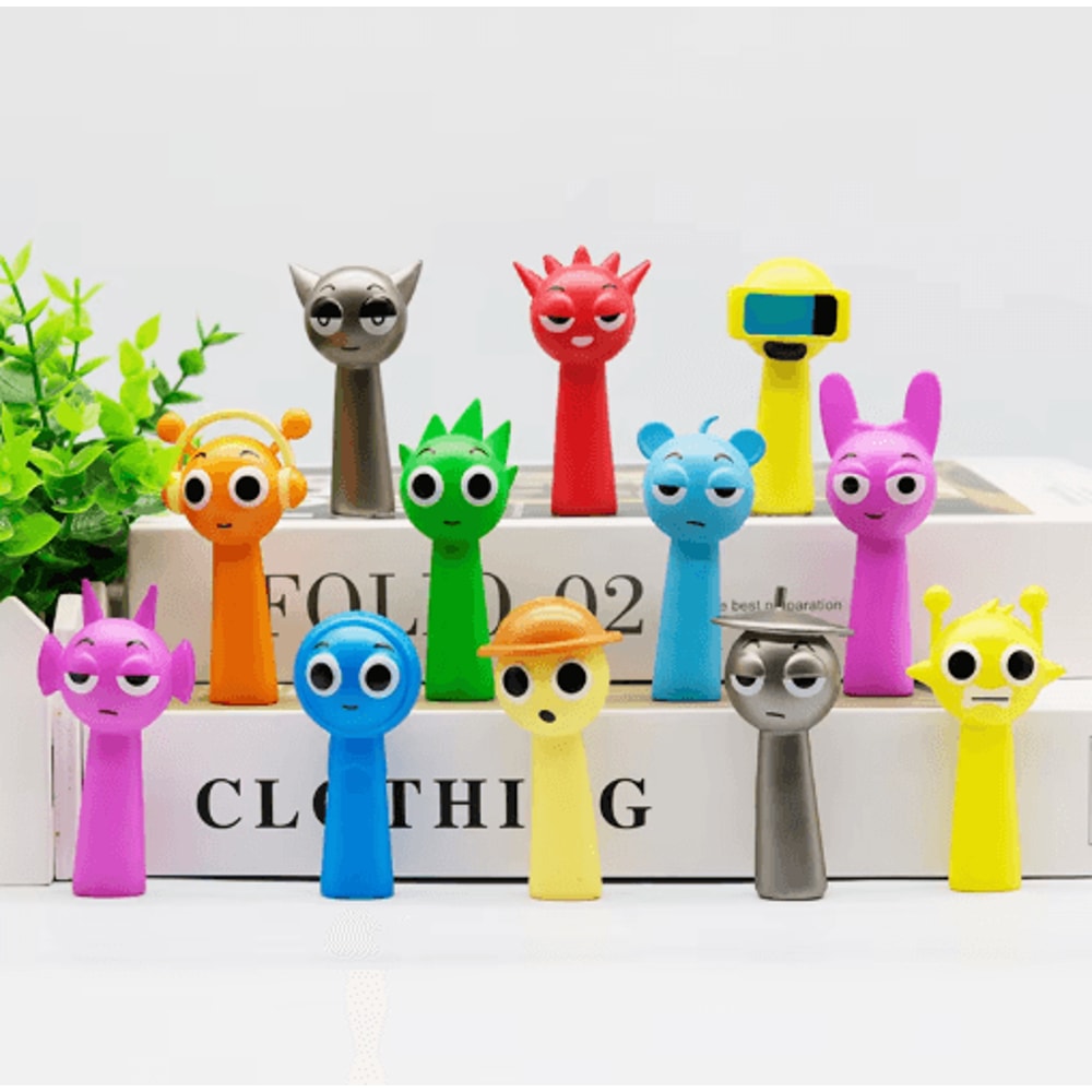 24Piece Sprunki Doll Set Cartoon PVC Mini Figurines Collection 3