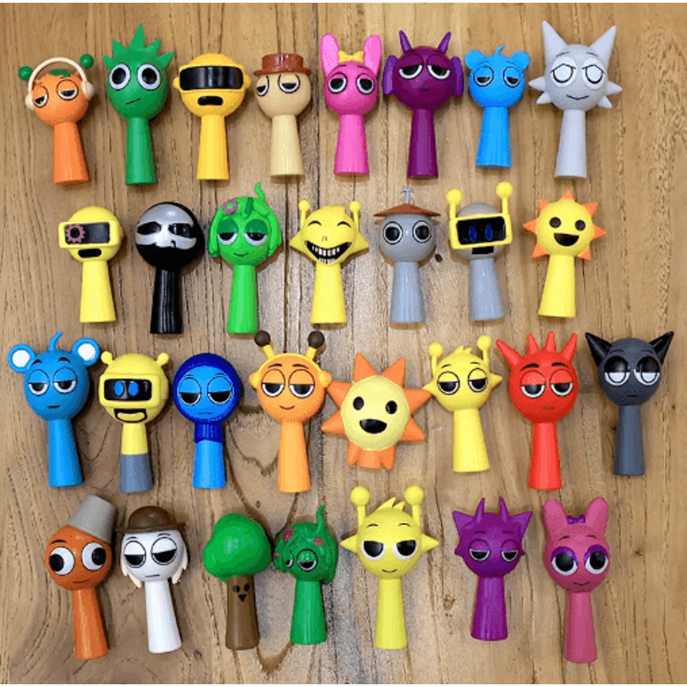 24Piece Sprunki Doll Set Cartoon PVC Mini Figurines Collection 6