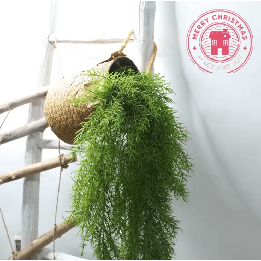 105cm Artificial Pine Needle Wall Hanging Lush Simulated Plant Decor 6