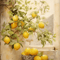 Retro Lemon Garden Lemon Wall Art Canvas Fresh Summer Fruit Decor Prints 3