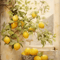 Retro Lemon Garden Lemon Wall Art Canvas Fresh Summer Fruit Decor Prints 3