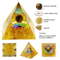 5cm Crystal Pyramid Energy Generator Chakra Healing Reiki Decor 1