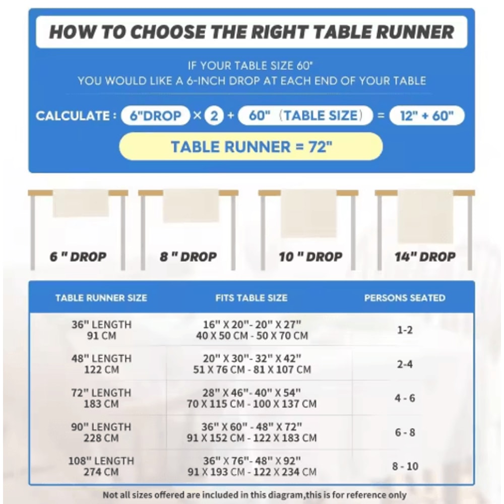 Festive Christmas Table Runner Linen Plaid Snowflake Holiday Dining Decor 2