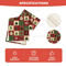 Festive Christmas Table Runner Linen Plaid Snowflake Holiday Dining Decor 3