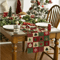 Festive Christmas Table Runner Linen Plaid Snowflake Holiday Dining Decor 4